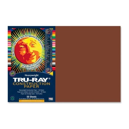 Pacon Pacon Tru-Ray Construction Paper 12in x 18in Brown 103057